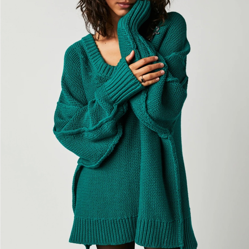 Free People Alli V Neck Sweater